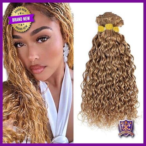 30 Inch Human Hair Extensions Water Wave Bundles 8A Grade Unprocessed Virgin main image 4